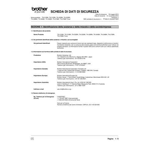 Toner 325 Brother nero TN-325BK